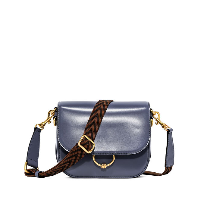 BAG MEG LEATHER Woman Ming Blue