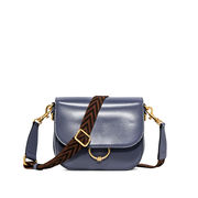 BAG MEG LEATHER Woman Ming Blue BAG MEG LEATHER Woman Ming Blue