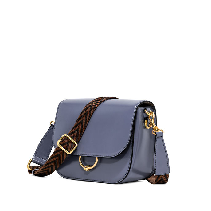 BAG MEG LEATHER Woman Ming Blue