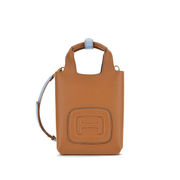 BAG MINI SHOPPER H-BAG H EMBOSSED Woman Dark Cogan  BAG MINI SHOPPER H-BAG H EMBOSSED Woman Dark Cogan