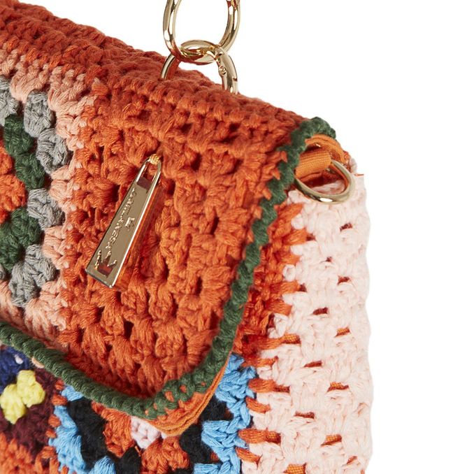 BAG NOTO WOOL CLUNCH THIN SMALL Woman Multicolor