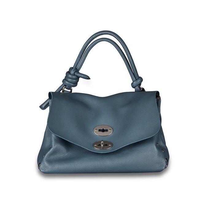 BAG POSTINA S PIUMA KNOT Woman Blue Atmosphere