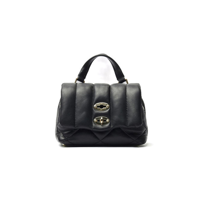 BAG POSTINE VENETA BABY MATELASSE' Woman Black Nero
