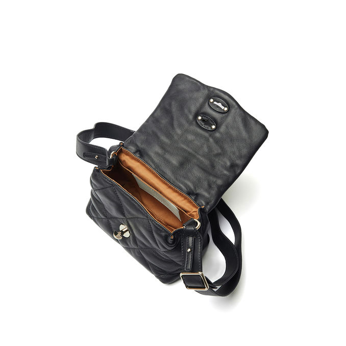 BAG POSTINE VENETA BABY MATELASSE' Woman Black Nero