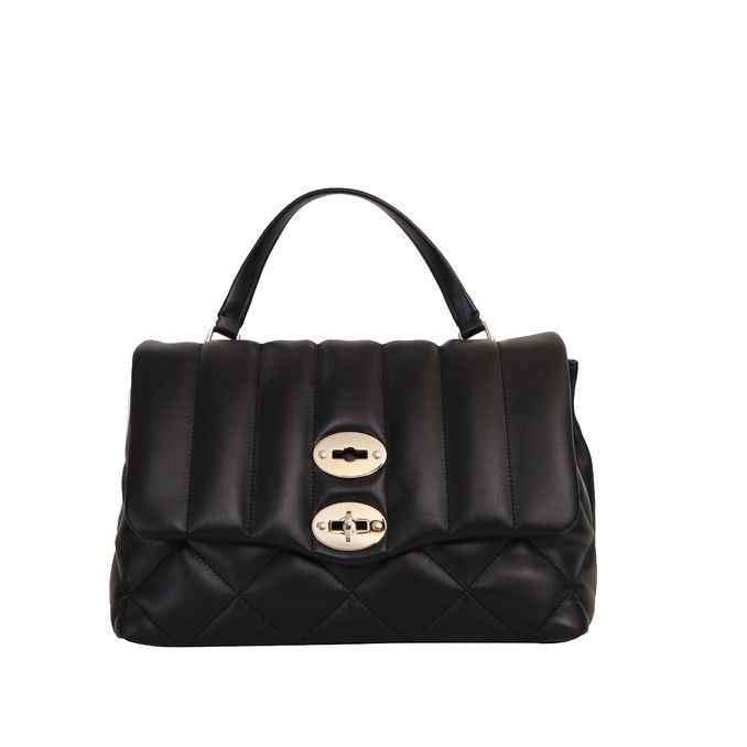 BAG POSTINE VENETA S MATELASSE' Woman Black Nero