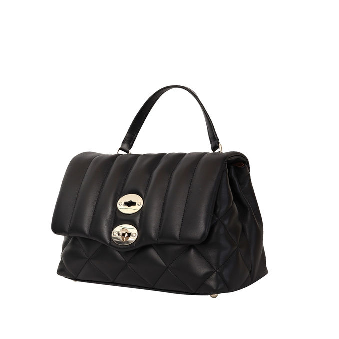 BAG POSTINE VENETA S MATELASSE' Woman Black Nero