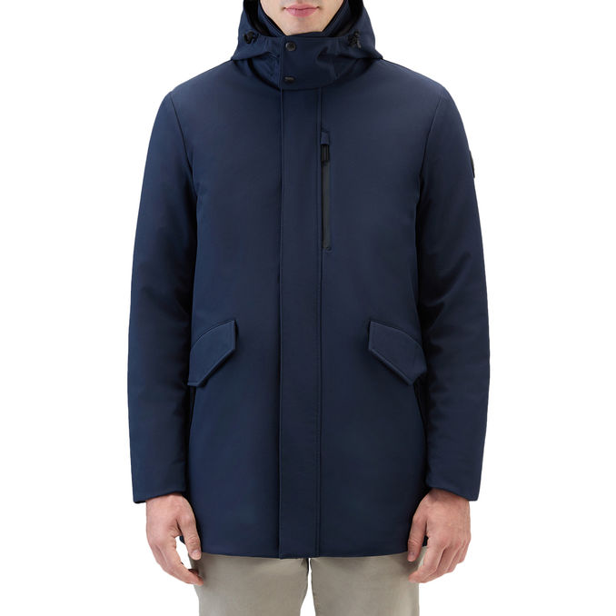 Barrow Mac Tech Softshell Coat Melton Blue