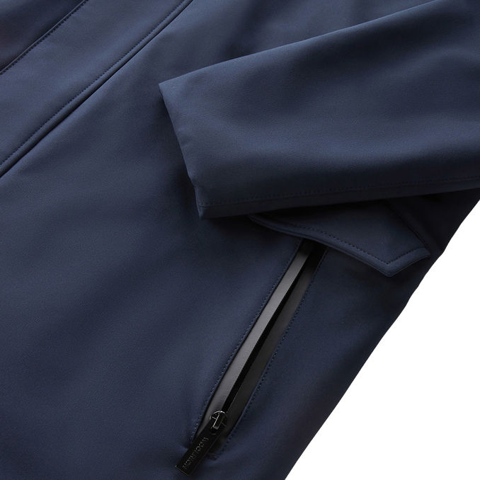 Barrow Mac Tech Softshell Coat Melton Blue