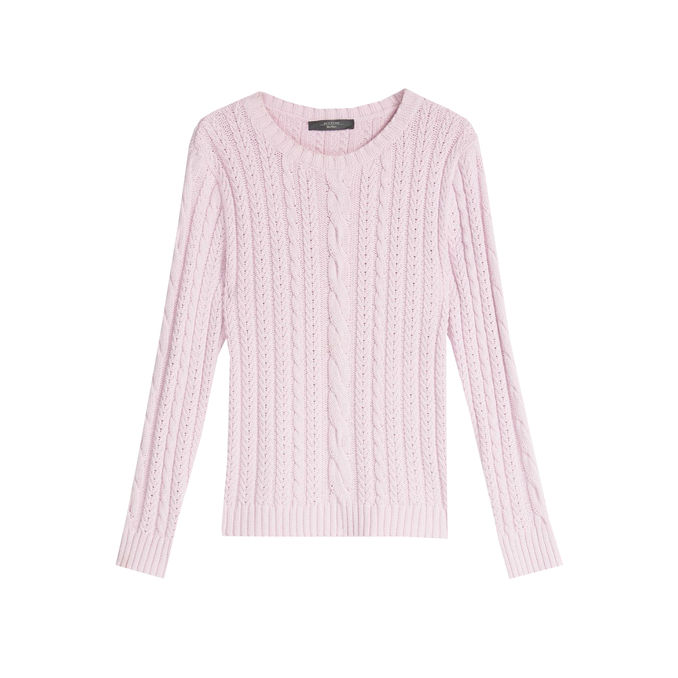 BASCHI PULLOVER IN CORDONET YARN Woman Quarz