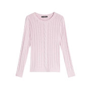 BASCHI PULLOVER IN CORDONET YARN Woman Quarz BASCHI PULLOVER IN CORDONET YARN Woman Quarz