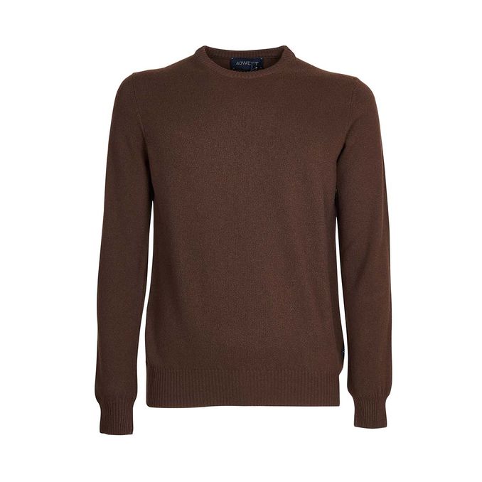 BASIC WOOL BLEND EGON PULLOVER Man Moca