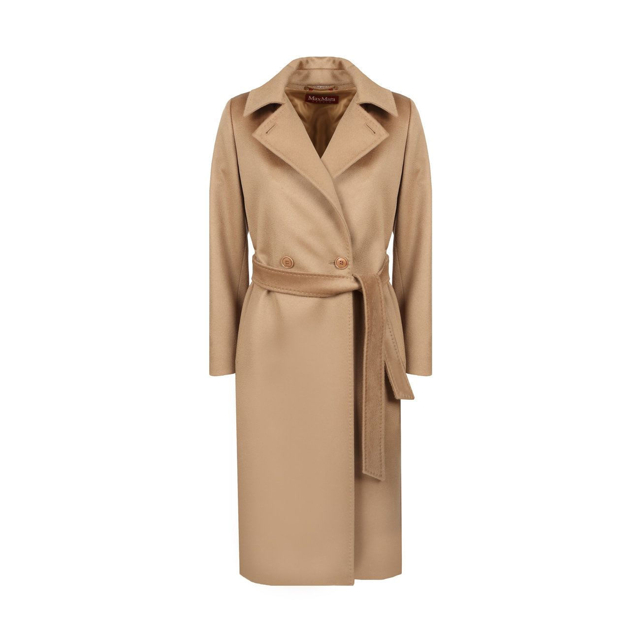 BCOLLAG LONG COAT WITH BELT Woman Camel 2101429595493