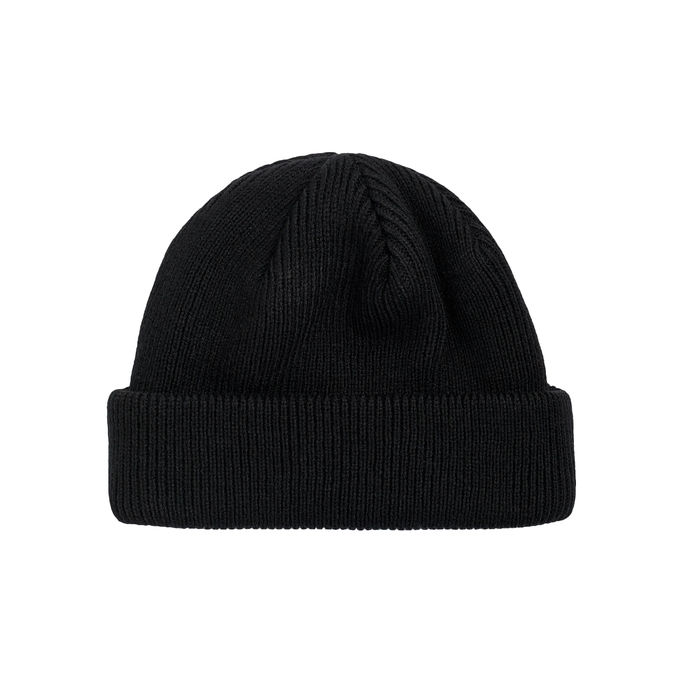 BEANIE WITH EMBROIDERED LOGO Man Black