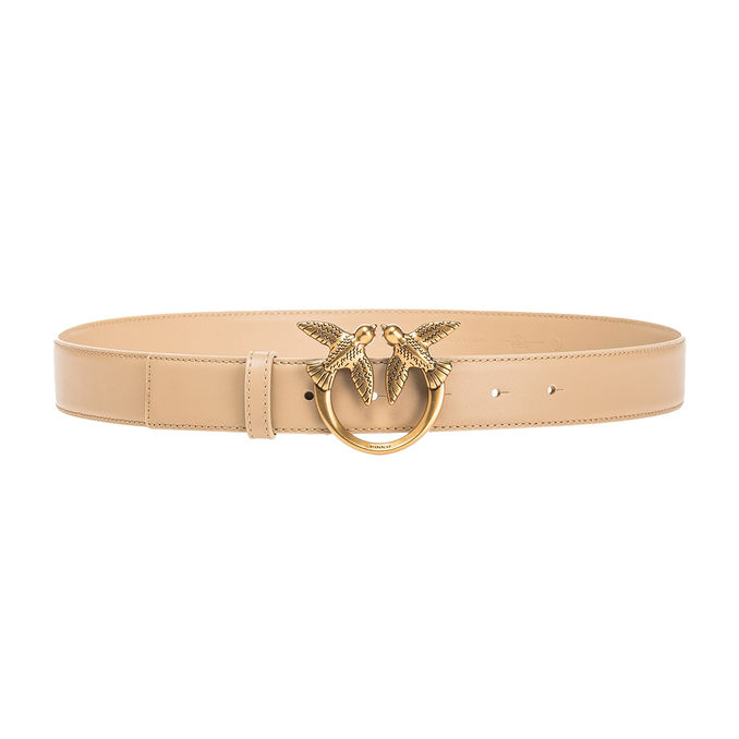 BELT LOVE BERRY Woman Beige Safari Antique Gold