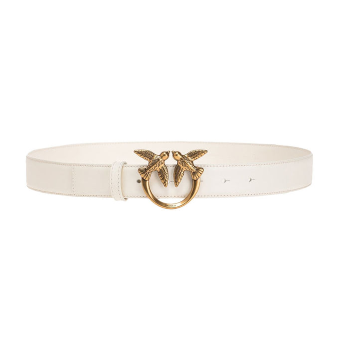 BELT LOVE BERRY Woman White Silk Antique Gold