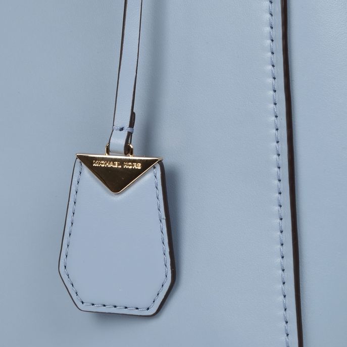 benning large logo and metallic leather satchel