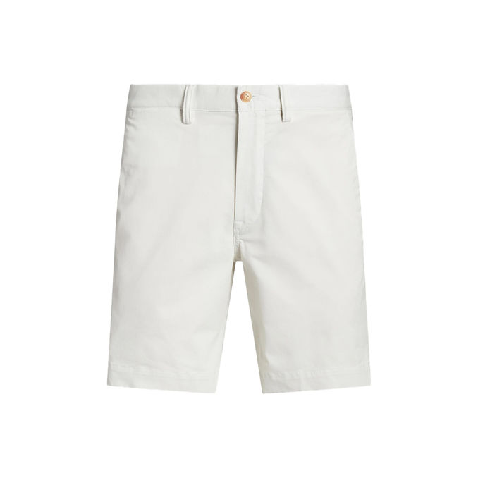 BERMUDA FLAT CHINO Man Deckwash White