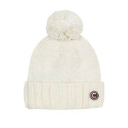 BERRETTO IN FILATO BOUCLE' CON POMPON Donna Bianco BERRETTO IN FILATO BOUCLE' CON POMPON Donna Bianco
