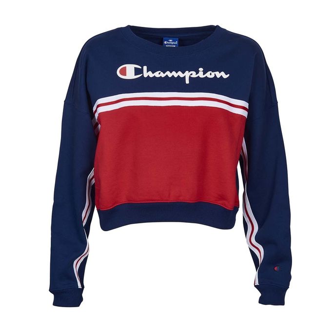 champion red white and blue sweatshirt