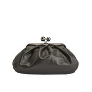 BIG PASTRY BAG CUBICO IN LEATHER Woman Black BIG PASTRY BAG CUBICO IN LEATHER Woman Black