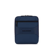 BIG POUCH IPAD HOLDER IN LEATHER AND FABRIC Unisex Blue BIG POUCH IPAD HOLDER IN LEATHER AND FABRIC Unisex Blue