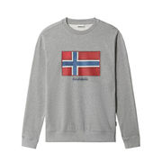 BIROL CREWNECK SWEATSHIRT Man Melange Medium Grey BIROL CREWNECK SWEATSHIRT Man Melange Medium Grey