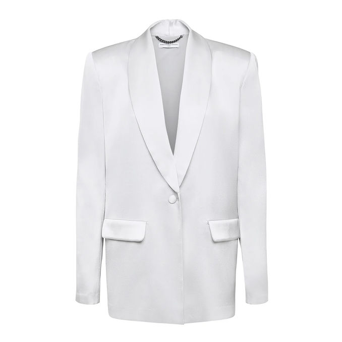 MVP WARDROBE BLAZER BEVERLY HILLS Woman Silver | Mascheroni Store