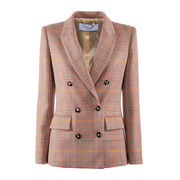 BLAZER DOPPIO PETTO TESSUTO LANA TINTO FILO Donna Variante Unica BLAZER DOPPIO PETTO TESSUTO LANA TINTO FILO Donna Variante Unica