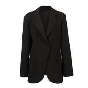 BLAZER IN CREPE Woman Black BLAZER IN CREPE Woman Black