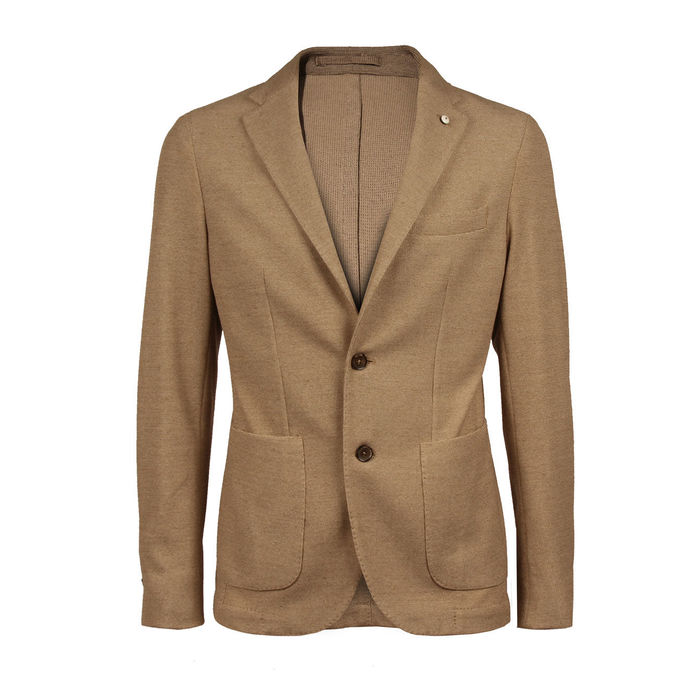 BLAZER JERSEY MELANGE Man Beige