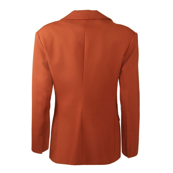 BLAZER SLIM FRESCO DI LANA Woman Tobacco