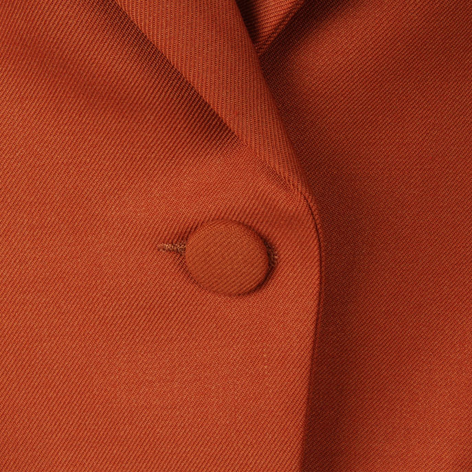 BLAZER SLIM FRESCO DI LANA Woman Tobacco