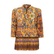 BLOUSE FANTASY KOREAN NECK Woman Arancio Mussola BLOUSE FANTASY KOREAN NECK Woman Arancio Mussola