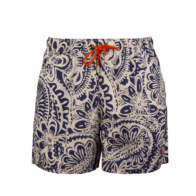BOARDSHORT SEERSUCKER Man Blue White