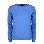 BOBBIO JUMPER IN WOOL AND CACHEMIRE Woman Bluette BOBBIO JUMPER IN WOOL AND CACHEMIRE Woman Bluette