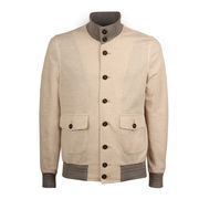 BOMBER BARRACUDA IN JERSEY Man Ecru Grey BOMBER BARRACUDA IN JERSEY Man Ecru Grey