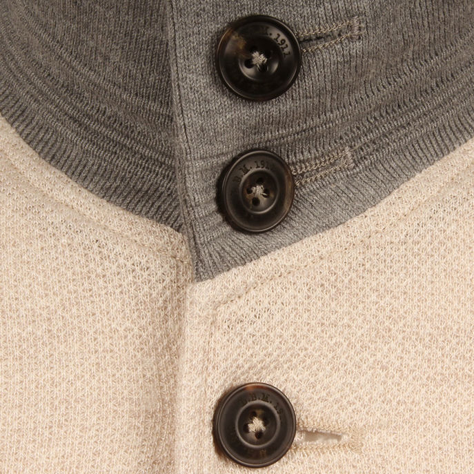 BOMBER BARRACUDA IN JERSEY Man Ecru Grey