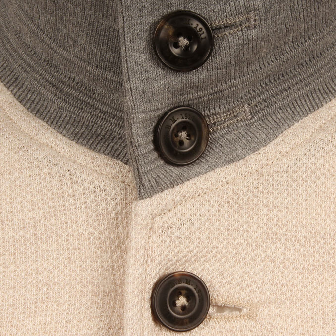 BOMBER BARRACUDA IN JERSEY Man Ecru Grey