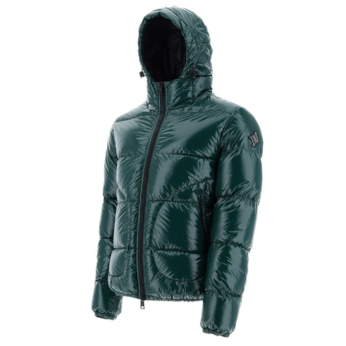 BOMBER IN GLOSS Man Verde Collage