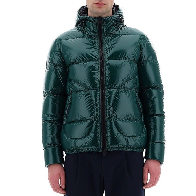 BOMBER IN GLOSS Man Verde Collage