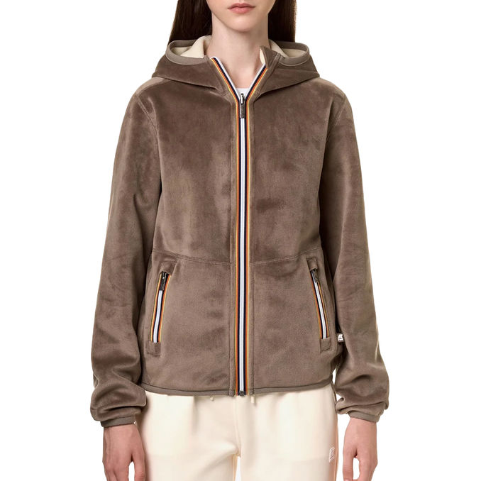 BOMBER LILY VELOUR POLAR PILE Woman Beige
