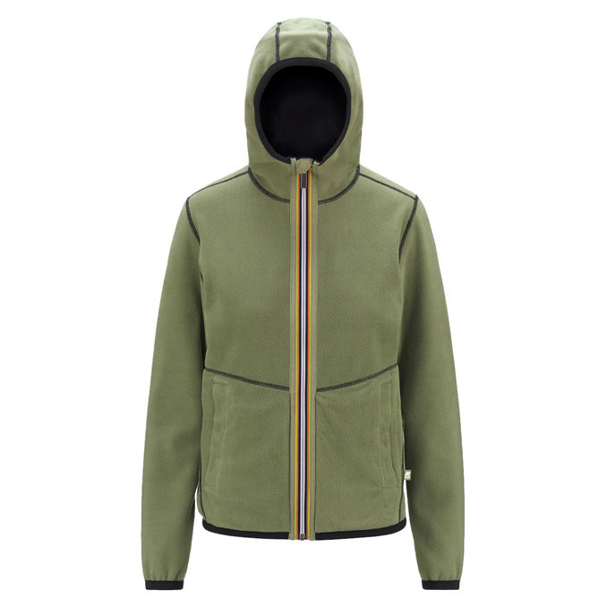 BOMBER LILY VELOUR POLAR PILE Woman Black Green