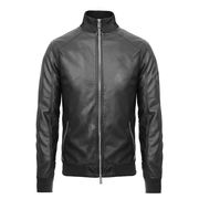 BOMBER Men in ECOLEATHER Black BOMBER Men in ECOLEATHER Black
