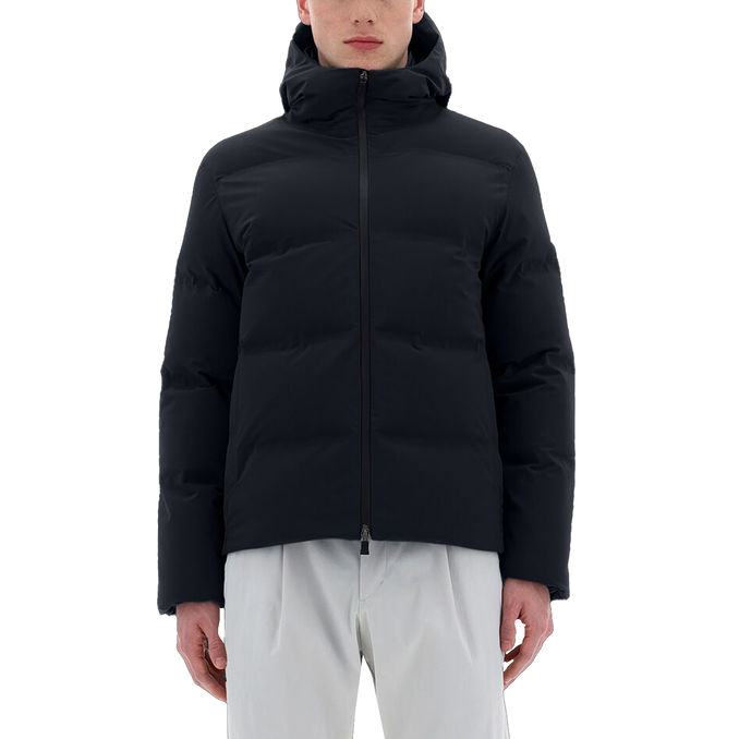 HERNO BOMBER NEW IMPACT LAMINAR Man Dark Blue | Mascheroni Store