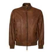 BOMBER SLIM NAPPA Man Cognac  BOMBER SLIM NAPPA Man Cognac