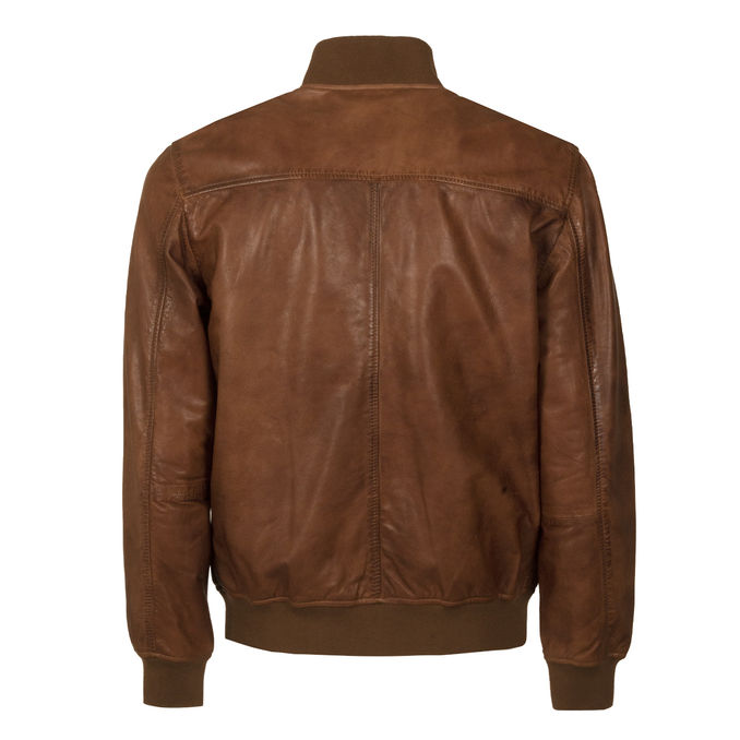 BOMBER SLIM NAPPA Man Cognac 
