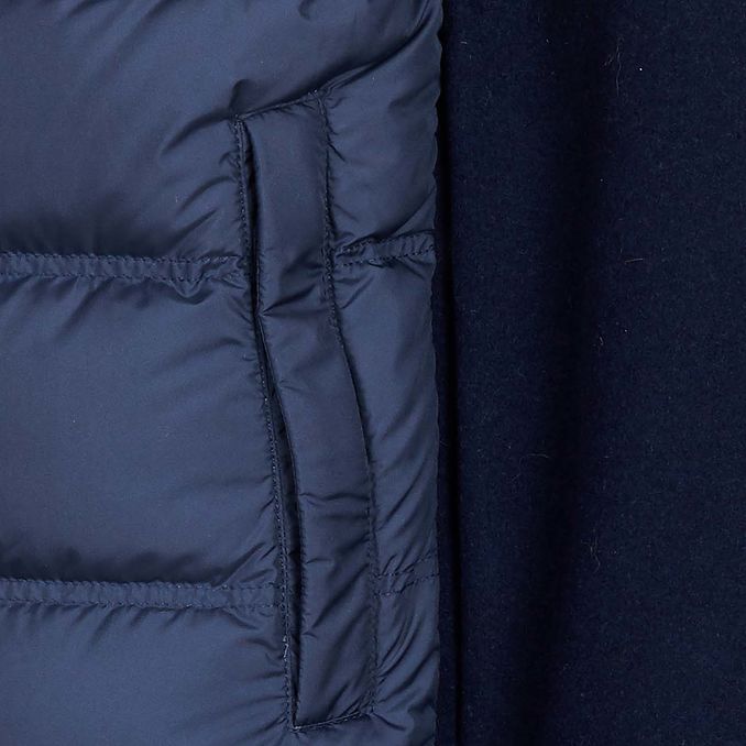 BONDED WOOL JACKET Man Melton Blue