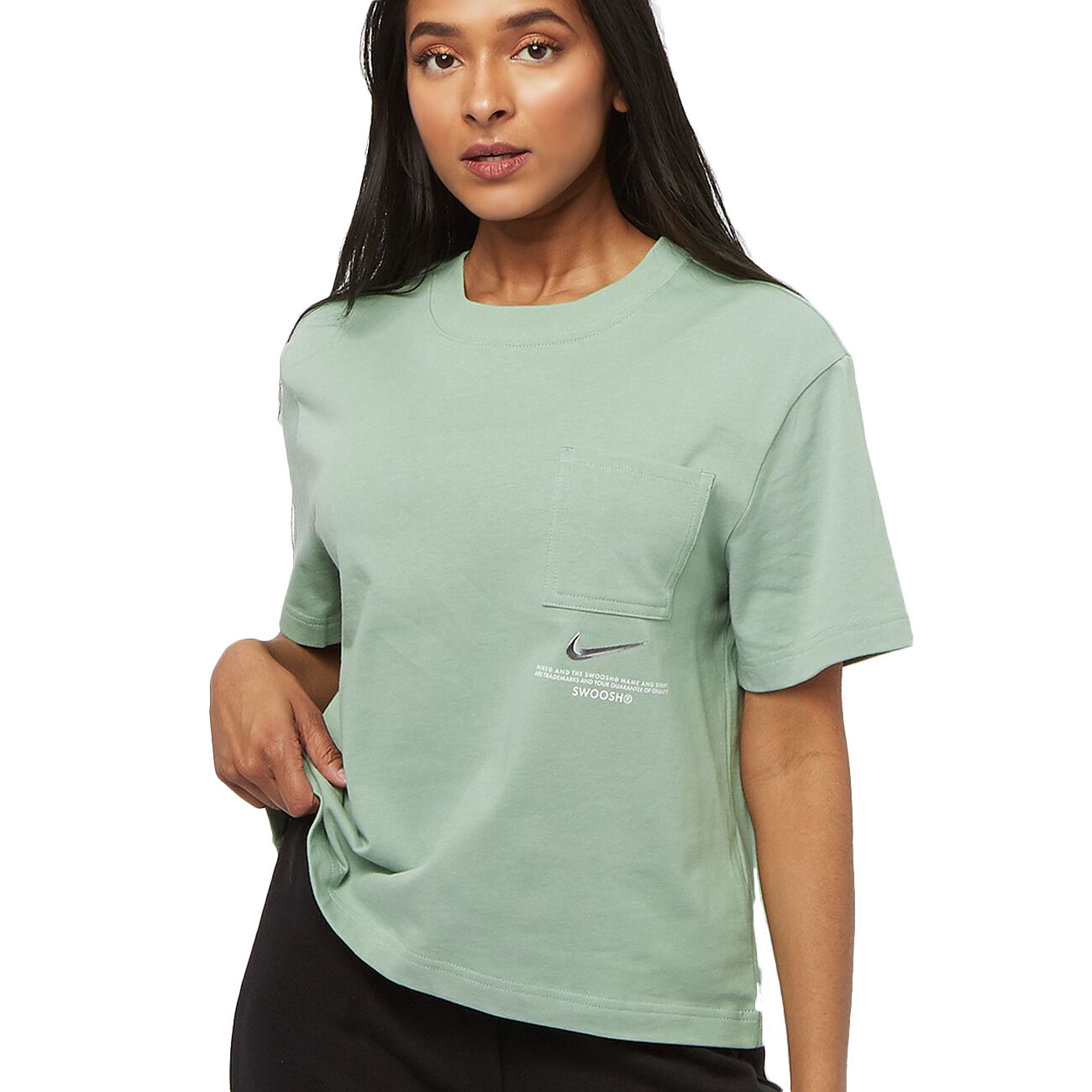 Nike Women's T-Shirt - Green - M