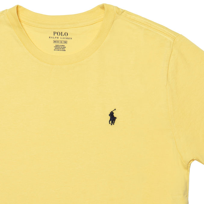 BOY T-SHIRT WITH LOGO EMBROIDERED Kid Yellow