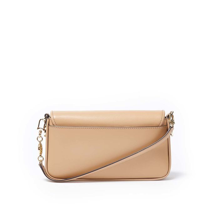 BRADSHAW SHOULDER BAG IN SMOOTH LEATHER Woman Camel